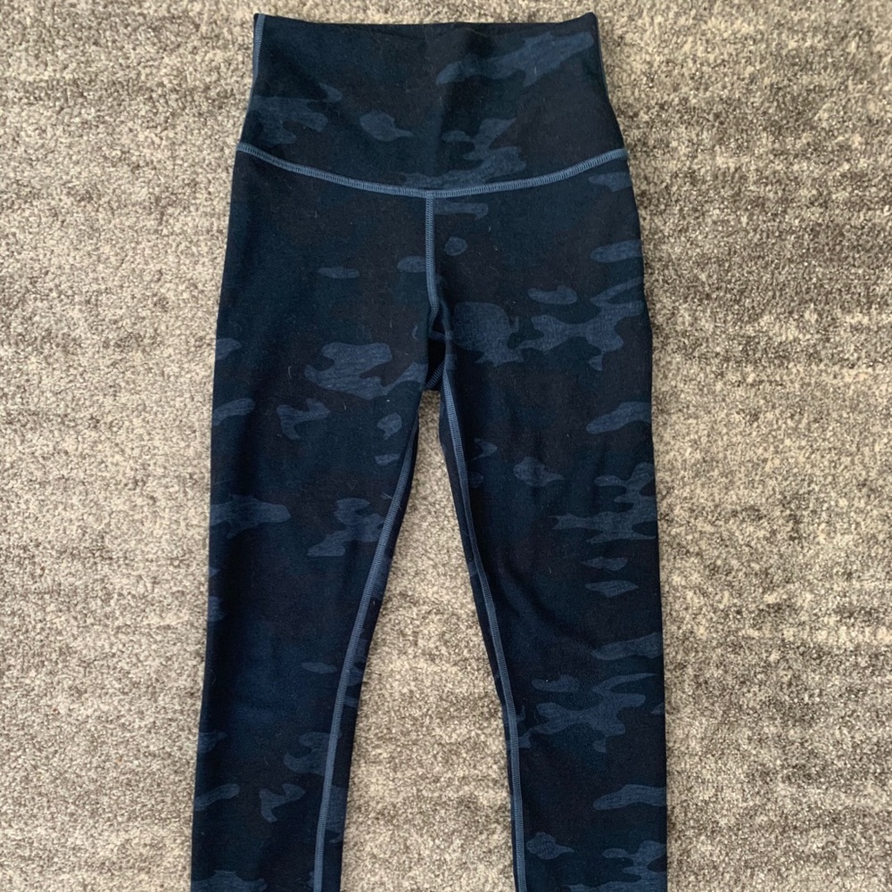 Lululemon Full Length Blue Camo Leggings